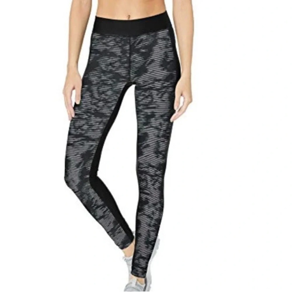 Under Armour HeatGear Legging, Black/Metallic Silver, X-Small - Picture 9 of 10